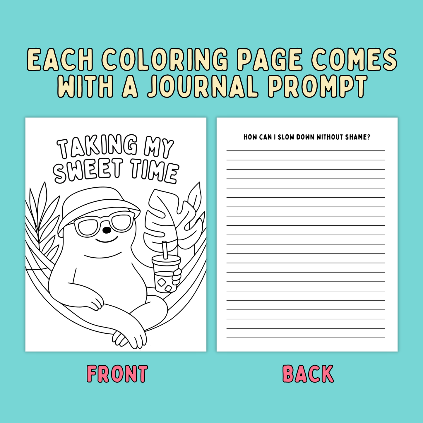 Coloring Through It: A Cute Coloring Book for Tender Minds on Tough Days