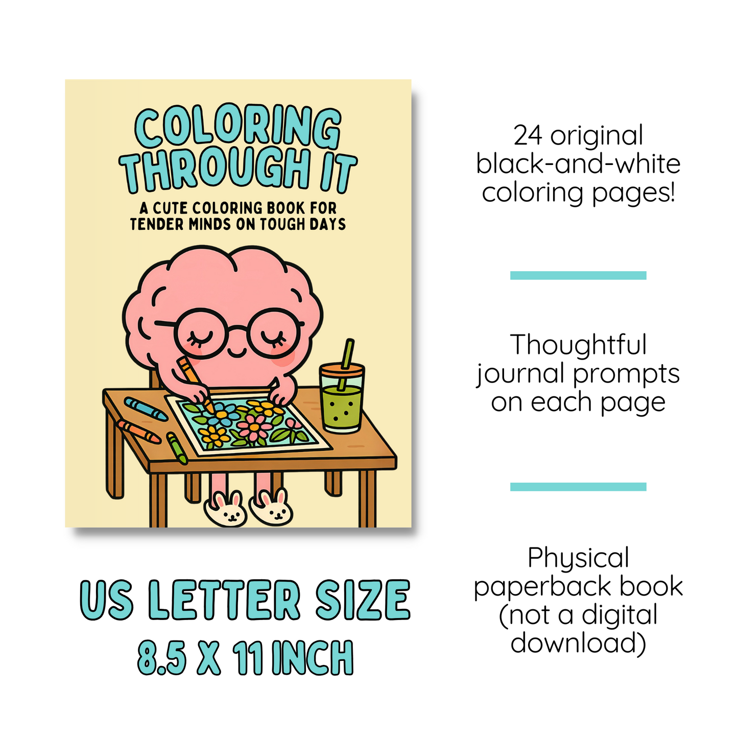 Coloring Through It: A Cute Coloring Book for Tender Minds on Tough Days